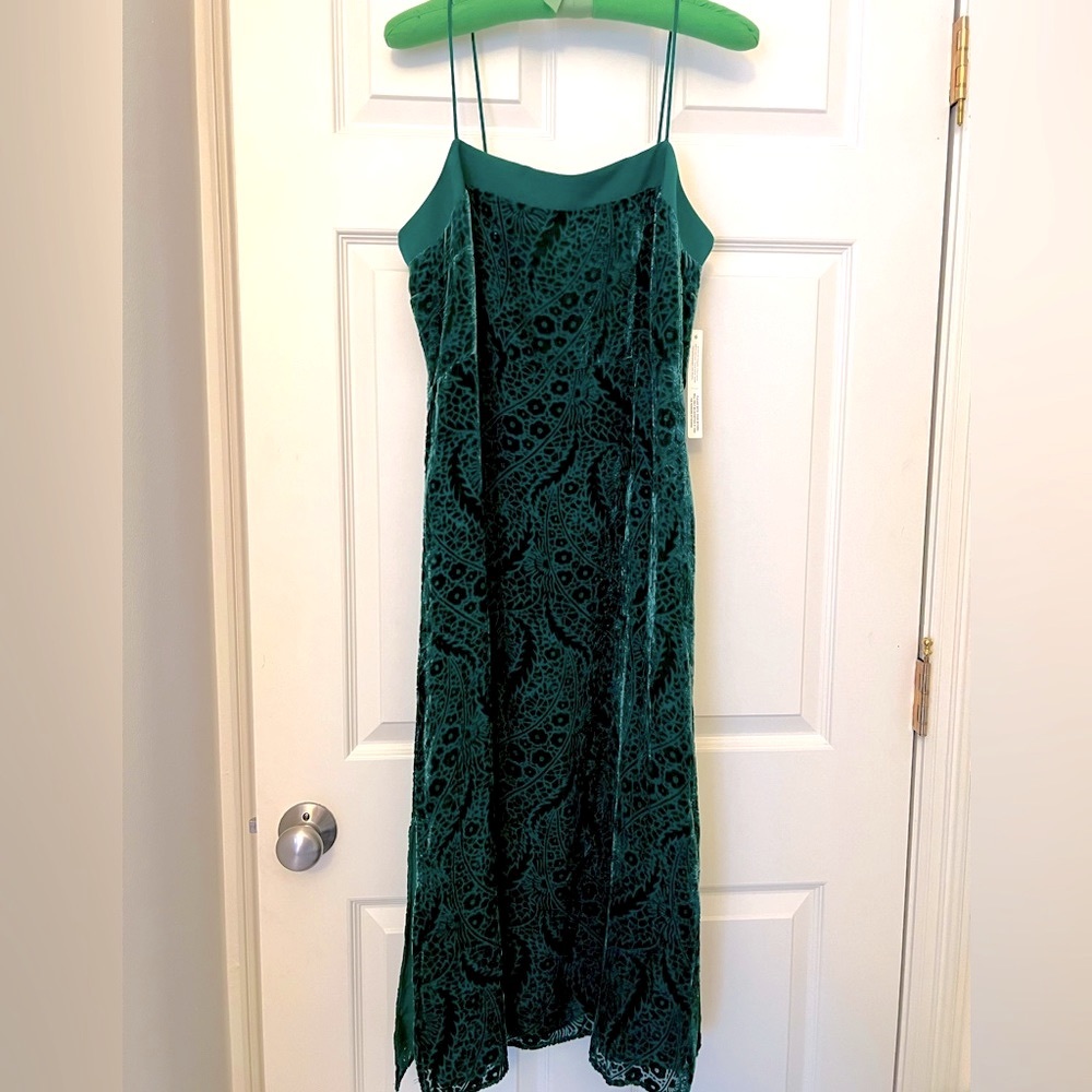 NWT Anthropologie Velvet Slip Dress